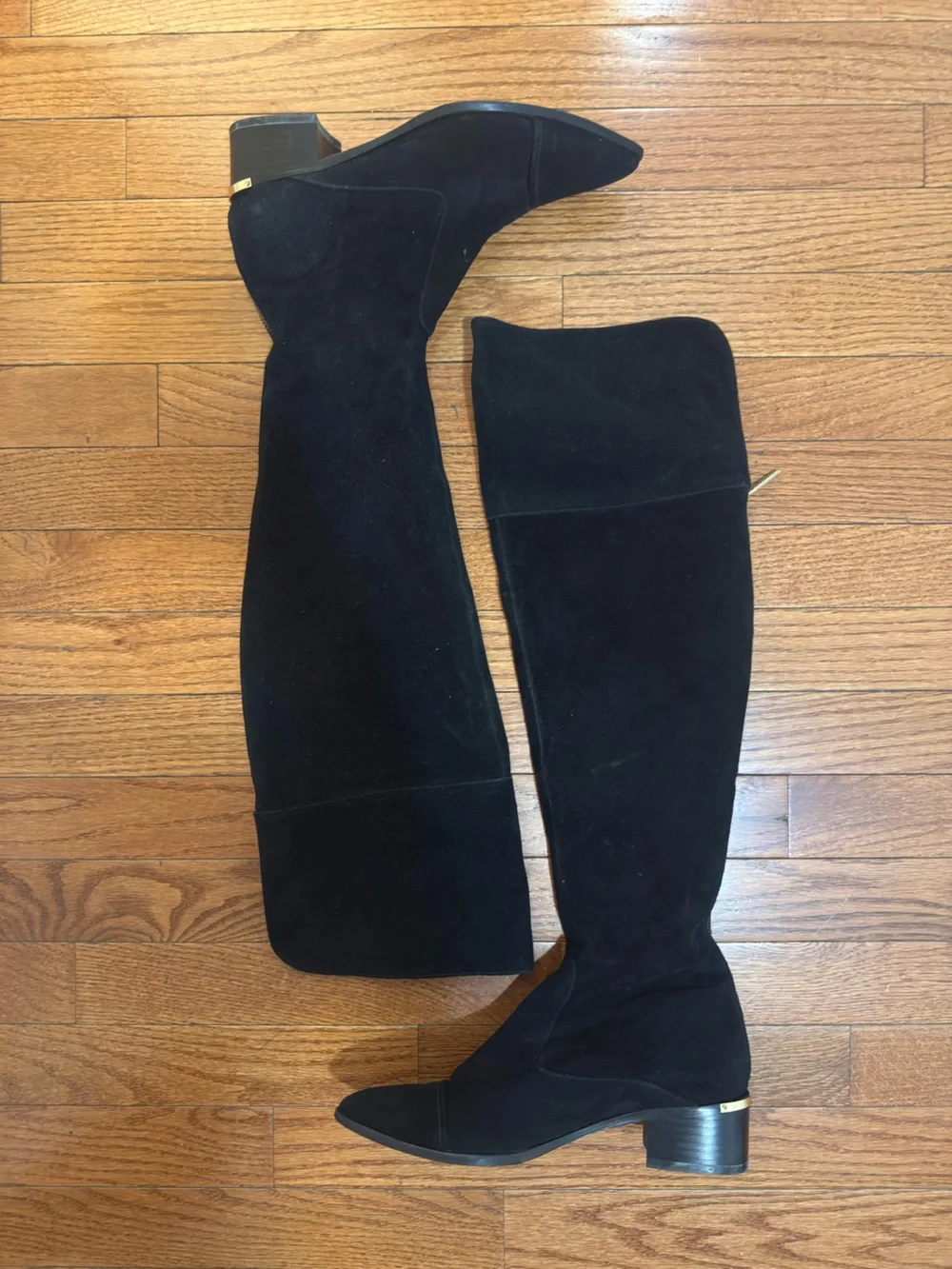 Donald J. Pliner Black Over-the-Knee Suede Boots